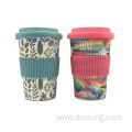 Wheat straw coffee cup corn starch PLA degradable reusable cup